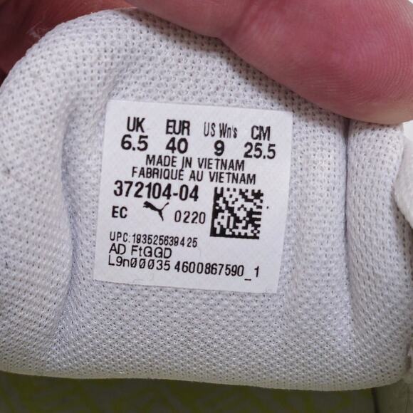 PUMA Women’s Sneakers Colorpop Sporty Athleisure Streetwear White Lime Size 9 - Picture 7 of 7